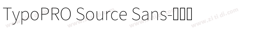 TypoPRO Source Sans字体转换